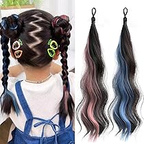 Amazon.co.jp: Sucodver エクステ 子供 ヘアエクステ キッズ